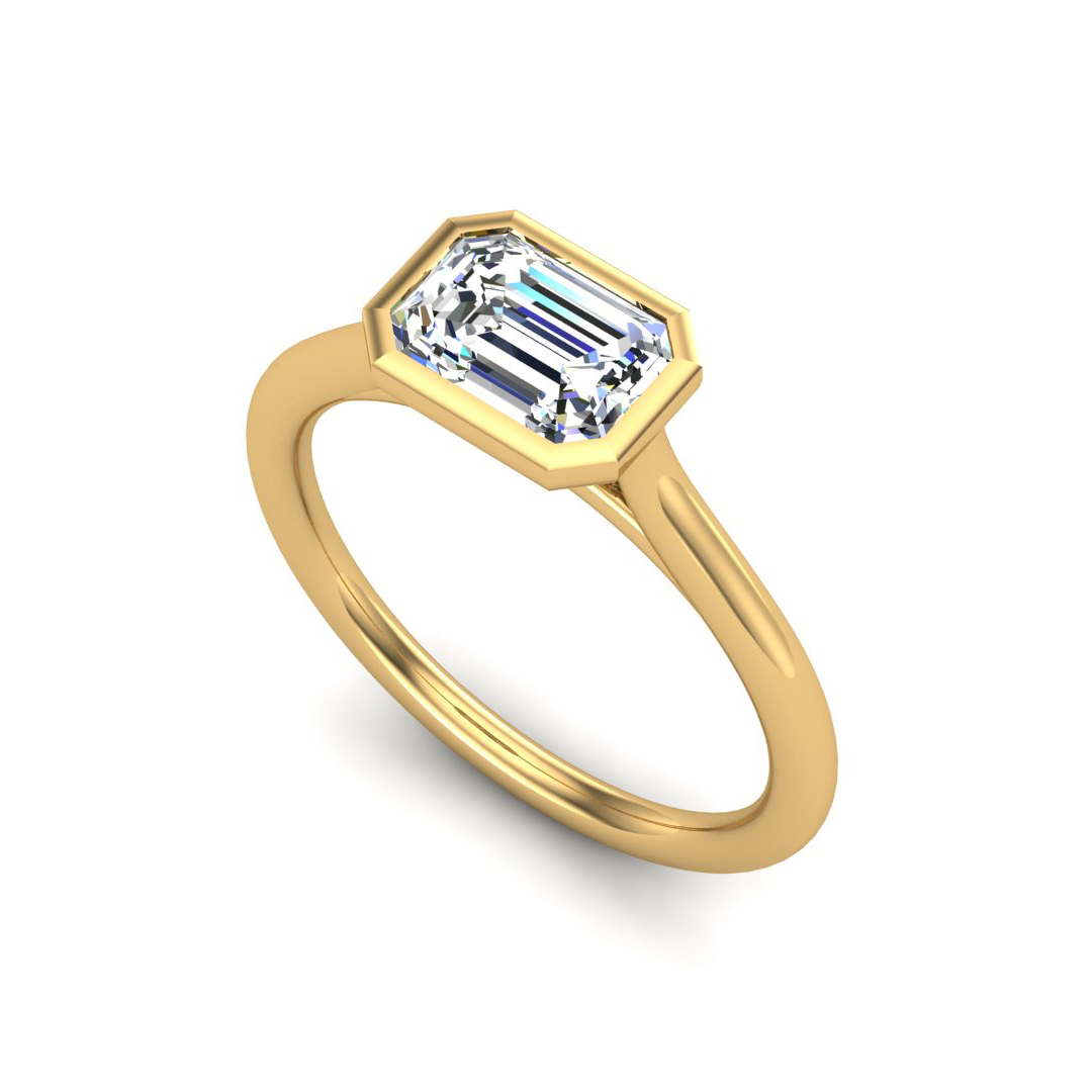 Harper Bezel Cathedral Solitaire